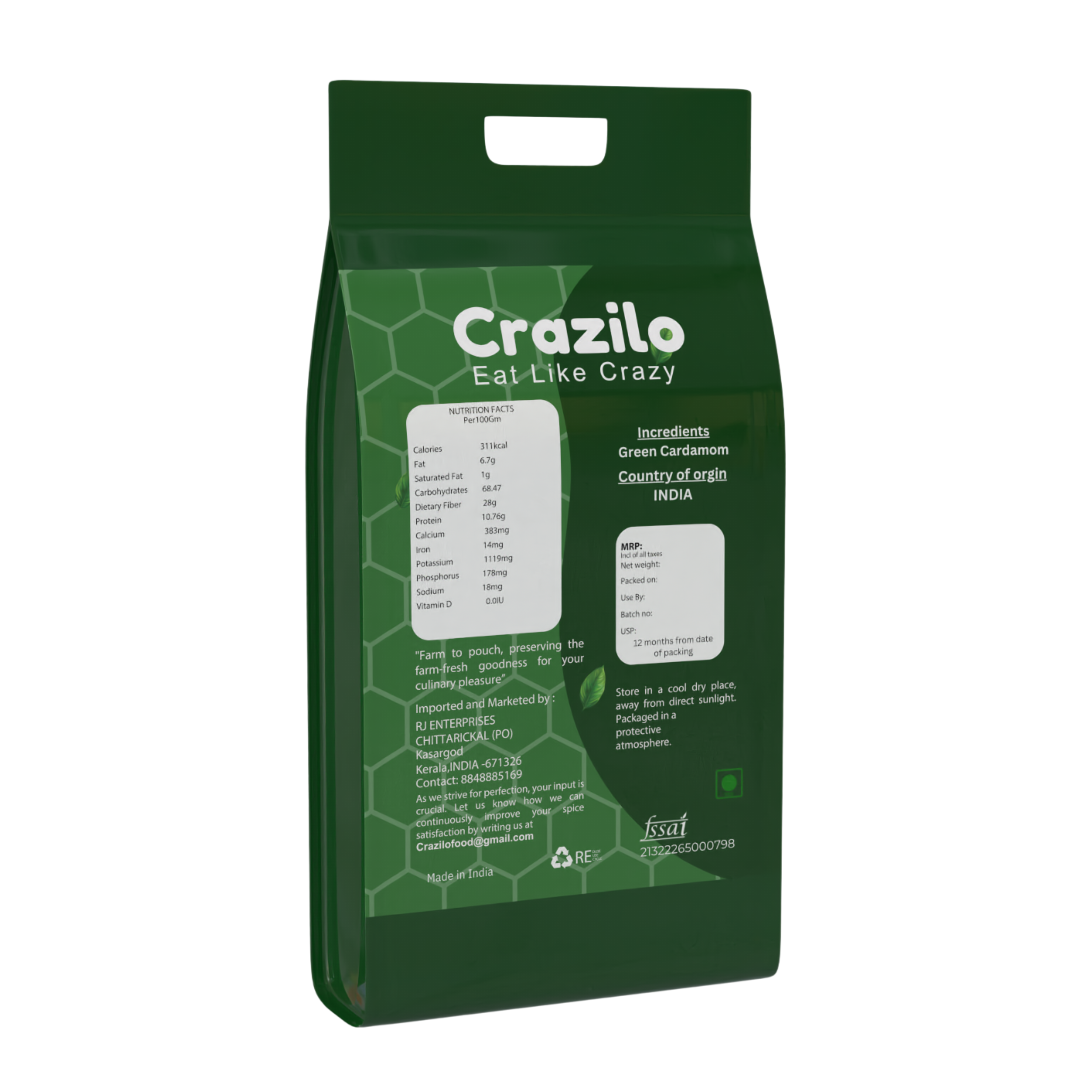 PREMIUM GREEN CARDAMOM(ELAICHI) 200gm